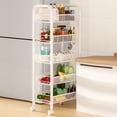 thumbnail image 5 of Wussanun Fruit and Vegetable Basket Bowls for Kitchen, 5 Tier Stackable Metal Mesh Storage Basket with 360 Degree Wheels, Fruit Vegetable Produce Basket Storage Organizer (Black), 5 of 12