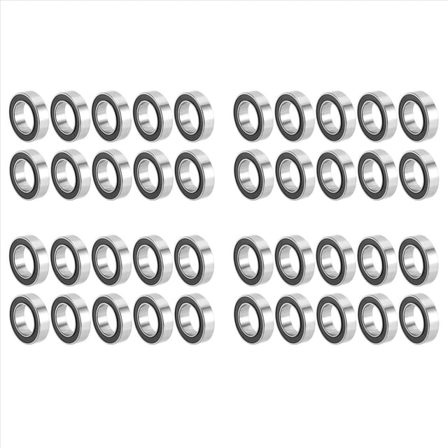 40 Piezas 17287- 17287RS Rodamiento de Bolas 17X28X7Mm Ruedas de Bicicleta Rodamiento de Reparación de Soporte Inferior