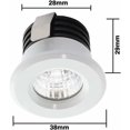 thumbnail image 2 of Set of 4 Mini LED recessed spotlights 3 W Warm white, Mini LED spotlight for shop windows, license plate lighting incl. Separate transformer, 2 of 5