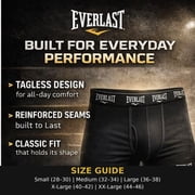 Everlast Mens Cotton Stretch Underwear Boxer Briefs with Fly, 6-Pack