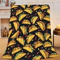 thumbnail image 2 of Taco Blanket for Women Girls, Taco Lovers Flannel Throw Blanket, Cozy Fleece Soft Stuff Food Blankets Gift for Kids Couch Sofa Bed 80" x 60", 2 of 7