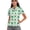 Clover Pattern, variant on Comfortable Polo Shirts for Tennis Golf Outdoor Activities, Polyester Stretch Quarter Zip Tennis Shirts, Coral Reef Cover Size Medium