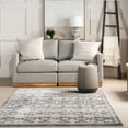 thumbnail image 6 of nuLOOM Kaylani Transitional Medallion Area Rug, 4' x 6', Kaylani Grey, 6 of 8