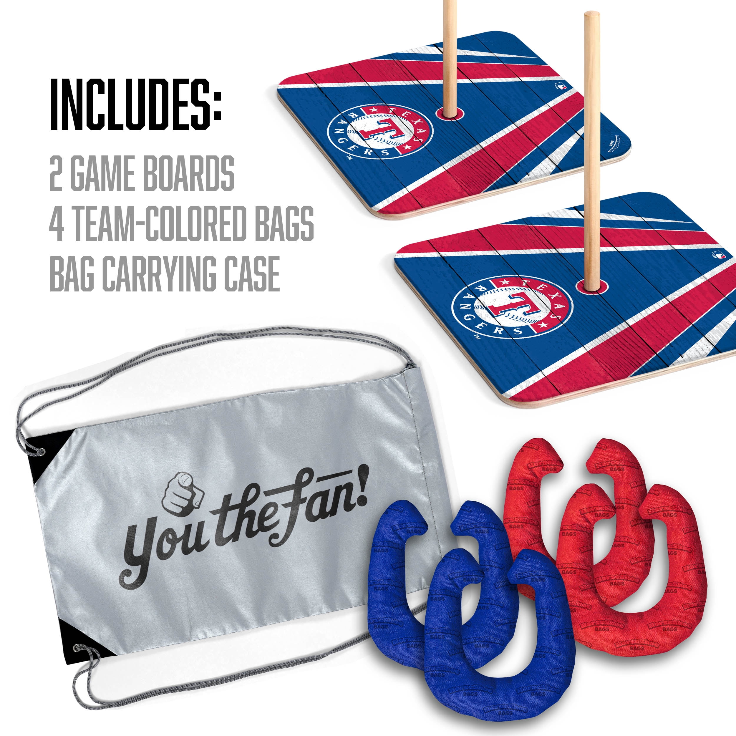 YouTheFan MLB Texas Rangers Horseshoe Bags