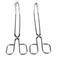 thumbnail image 3 of Premium Stainless Steel Kitchen Tongs 30cm Long BBQ Tool For Grilling Set Of 2, 3 of 8