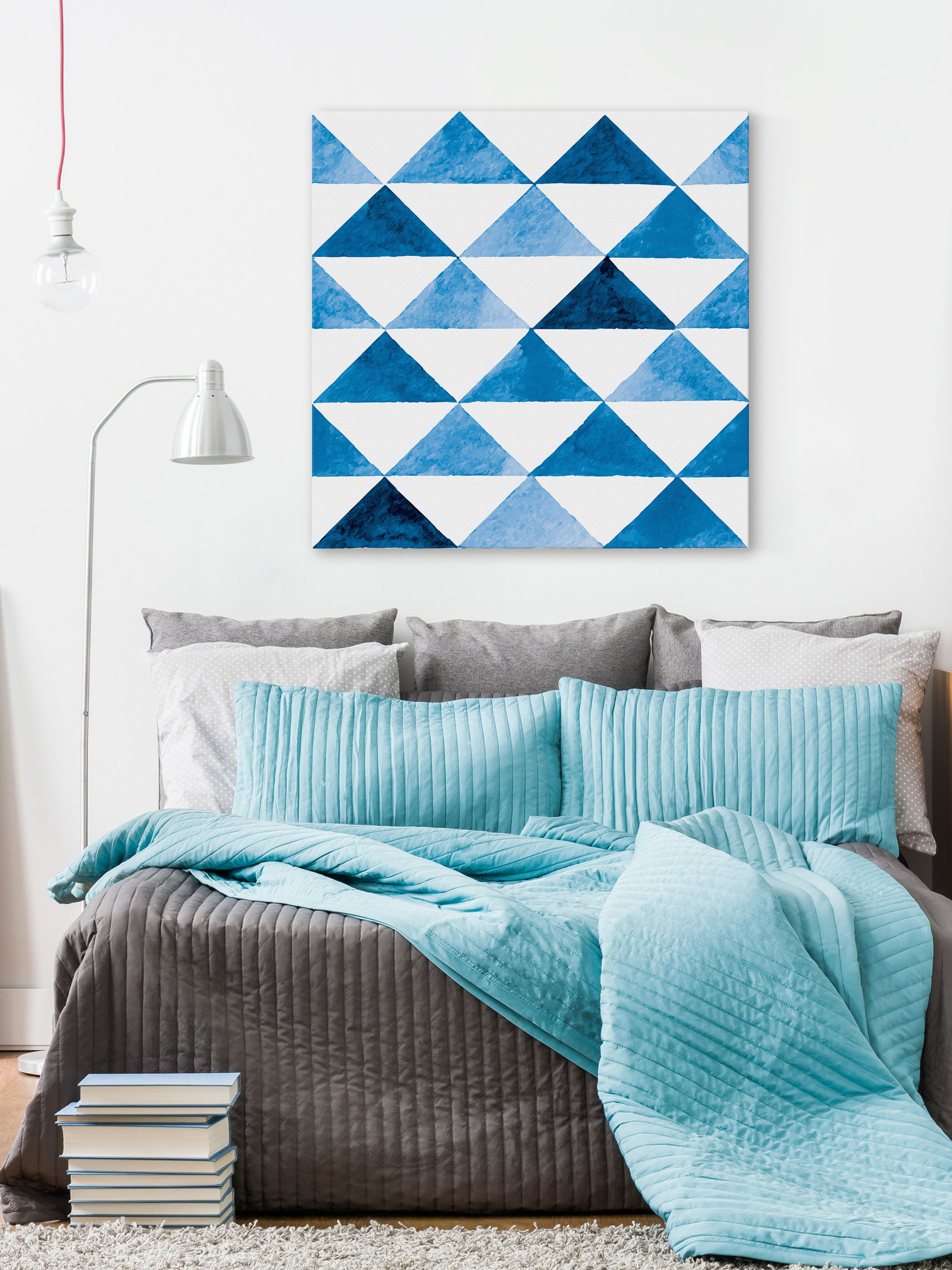 "Geometric Plan" Painting Print on Wrapped Canvas
