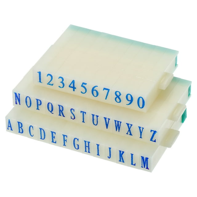 Unique Bargains Plastic Font Size 5 Numeral 0-9 Alphabet A-Z Detachable Number Letter Stamp Set