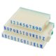 thumbnail image 1 of Conjunto de sellos de letras y números desmontables Uxcell de tamaño 5, números del 0 al 9 y letras de la A a la Z, 1 of 5