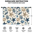 thumbnail image 2 of Blackout Kids Curtains,Coastal Coral Starfish Childrens Insulated Curtains Set Of 2,Bedroom Essentials,Toddler Room Decor 42x54in(106x137cm), 2 of 4