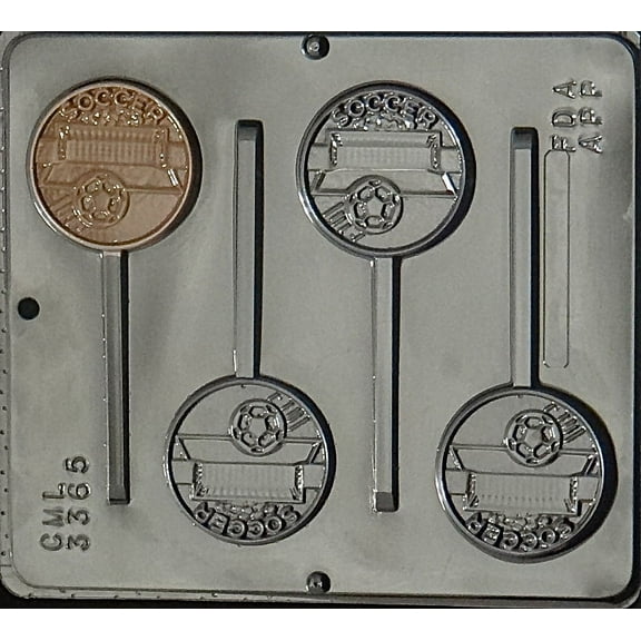 3365 Soccer Lollipop Chocolate Candy Mold