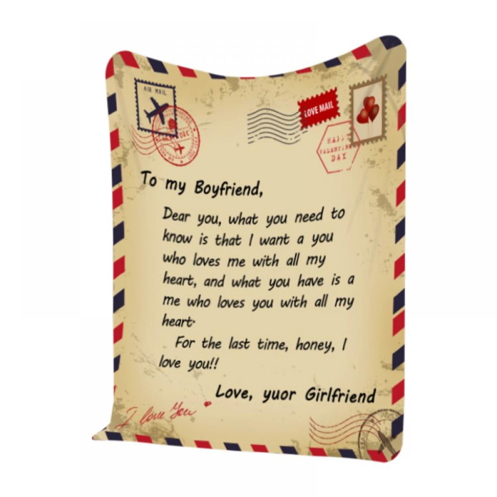Wife Letter Fleece Blanket To My Husband Dear My Husband Blanket 