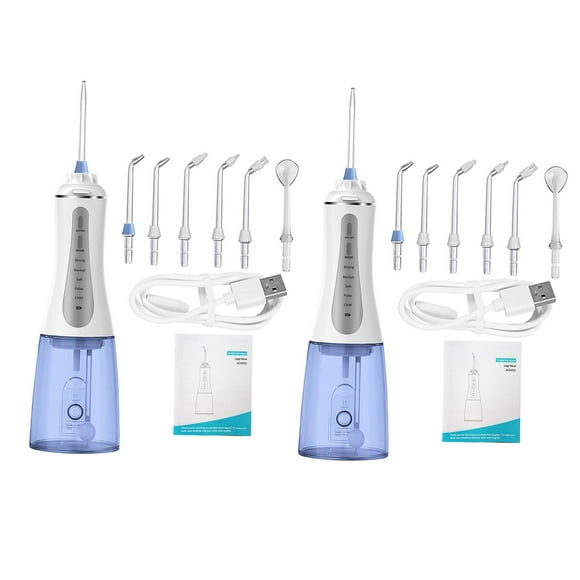 2X Lavadora Eléctrica Diente Máquina Inalámbrica Potente Recargable 5 Modos