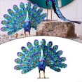 thumbnail image 5 of YLLSF Metal Peacock Statue Ornament DIY Peacock Art Crafts Garden Decoration Statue, 5 of 8