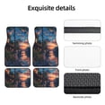 thumbnail image 5 of Salouo Twilight Canal Reflection for Car Floor Mat Set of 4–Car Carpet Mats - Car Mats with Anti-Slip Backing & Driver Heel Pad Universal Fit for Cars, Trucks, SUVs, and Vans, 5 of 6