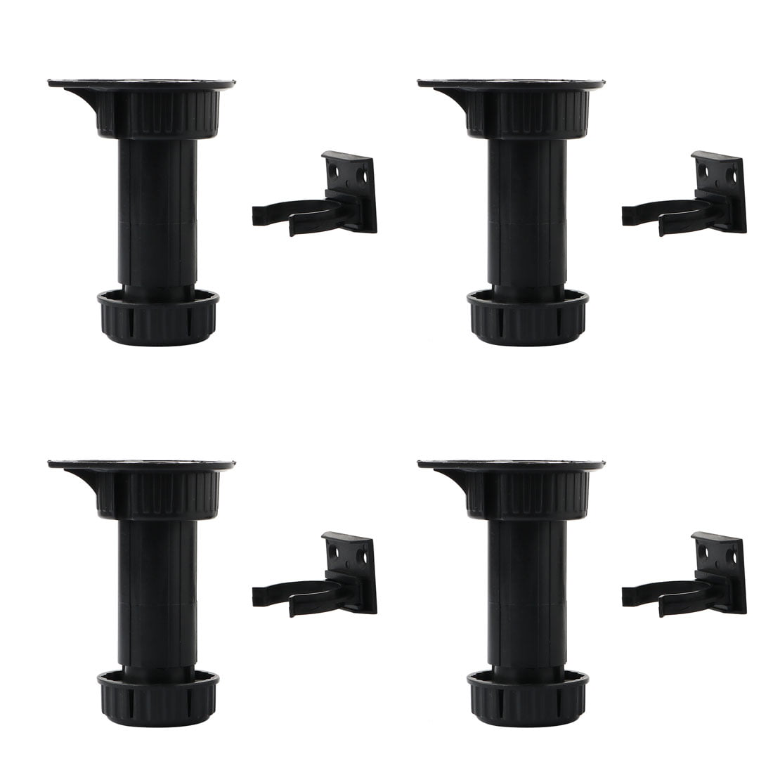 Adjustable Feet for Baseboard Legs M6 Pack of 4 
