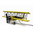 thumbnail image 1 of Yellow Metal Airplane Model Pendant Wood Wall Decor, 1 of 1