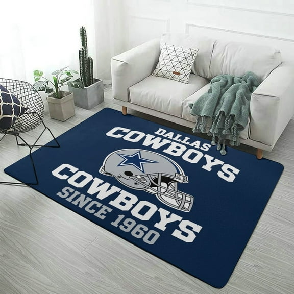Football Cowboys Carpet for Home Decoration Soft Comfy Rugs for Bedroom Living Room Bathroom Entrance Non-slip Comfort Mat