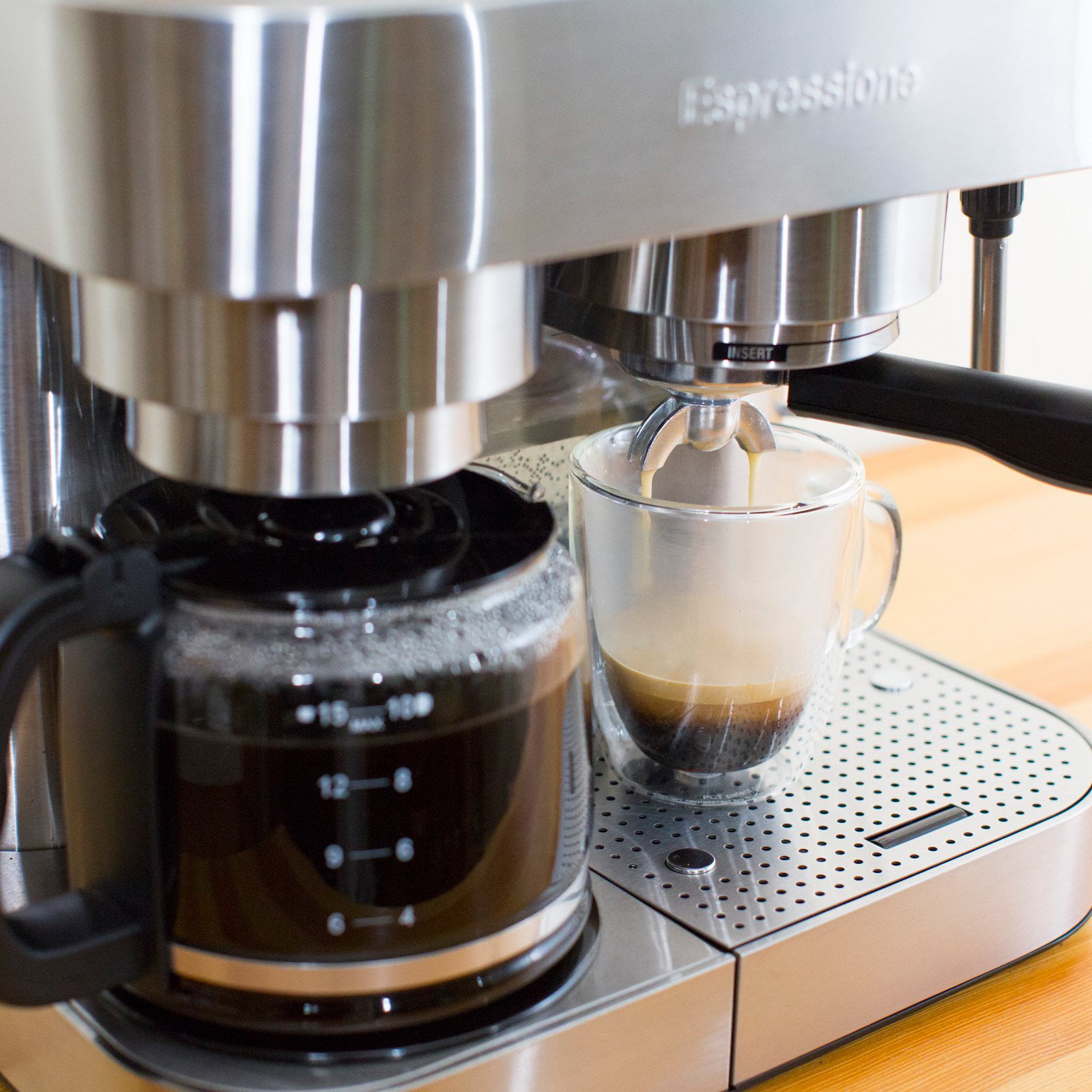 Espressione, Combination Espresso Machine and Drip Coffee Maker - Zola
