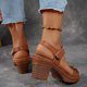 thumbnail image 4 of MKLEKYY Sandalias de Plataforma para Mujer, Estilo Europeo y Retro, de Comercio Exterior, de Talla Grande, Huecas, Ligeras, Con Suela Suave, Informales 941, 4 of 4