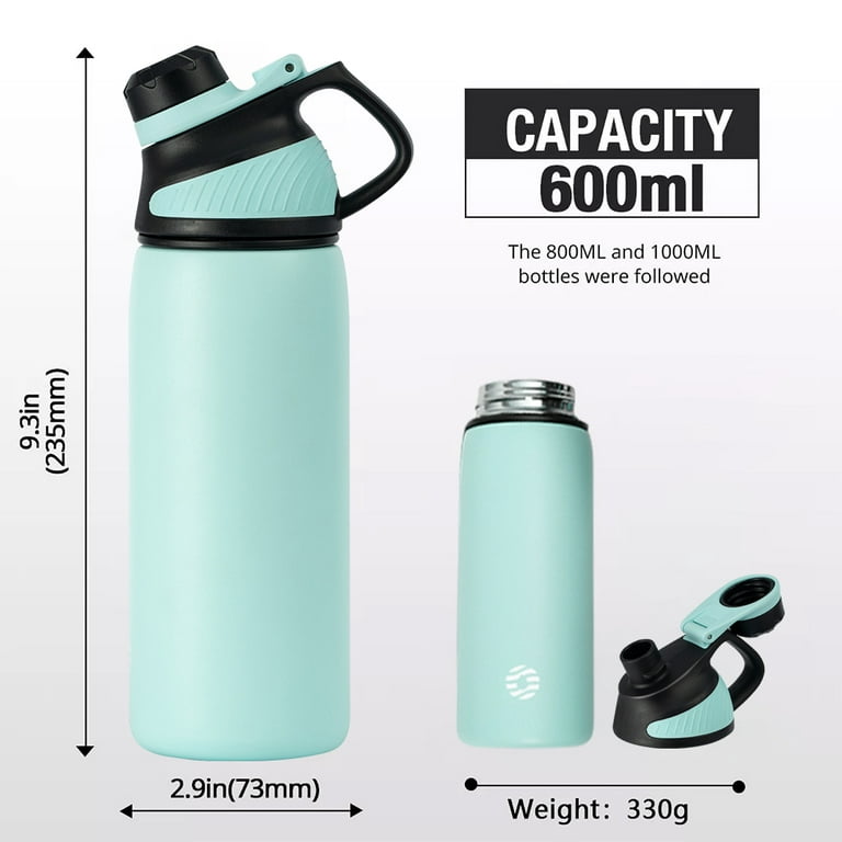 FJbottle Sport Water Bottle 27 oz Double Layer Vacuum Thermoses Stainless  Steel with Magnetic Lid 