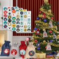 thumbnail image 3 of Calendario de Adviento multifunción para manualidades, embalaje de caja de regalo de galletas de caramelo, etiquetas de números 1-24, pegatinas de regalo de Navidad 2023, 24 unidades, 3 of 4