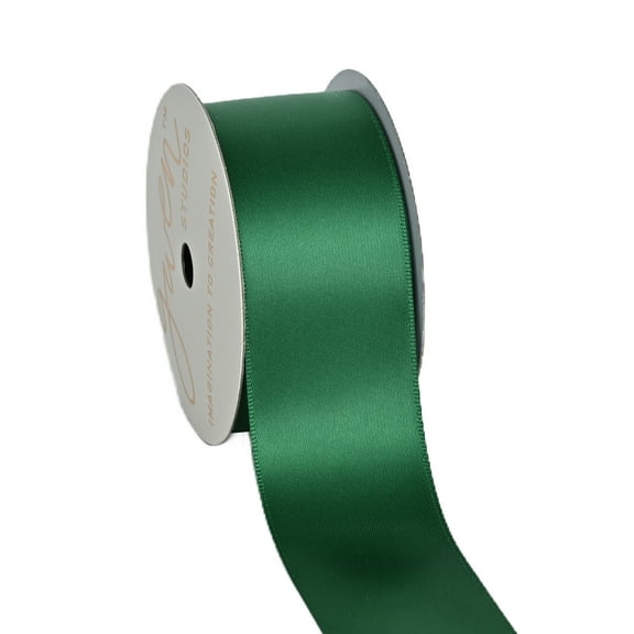 Gwen Studios 1.5" Green Satin Ribbon, 7 Yards