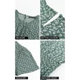thumbnail image 4 of VISgogo Vestido largo para mujer, cuello redondo, manga corta, cintura elástica, estampado floral, estilo bohemio, vestidos casuales VISgogo moda, 4 of 5