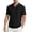 Black c, variant on Men's Knit Cable Knit Textured Short Sleeve Collared Polo Shirt, Casual Slim Fit Top, Breathable Knitwear for Smart Casual Style and Everyday Wear White a S