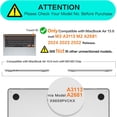 thumbnail image 2 of Compatible avec MacBook Air 13.6 Pouces Étui 2022 2023 2024 M3 A3113 M2 A2681 Touch ID, Rigide, 2 of 4