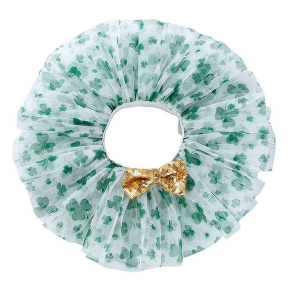 TOOYOU Girls Skirts Girls Layered Mesh Party Star Tulle Tutu Skirt Girls Party Skirts Solid Color Ballet Skirt Sweet Girl Basic Short Skirt Size 1-3 Years Green