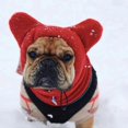 thumbnail image 4 of Dog Winter Hat Fleece Warm Dog Headwear Ear Cover Adjustable Dog Hood Hat Ear Muffs Windproof Neck, 4 of 5