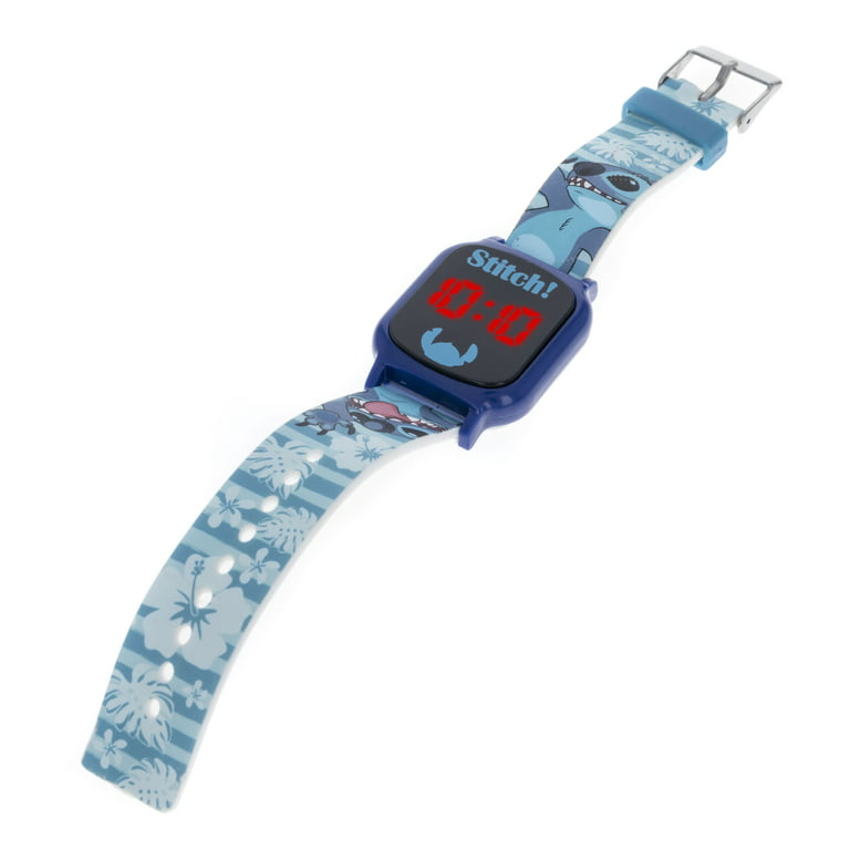 Disney Lilo and Stitch Unisex Child Interactive Smart Watch Silicone Strap  40mm in Blue (LAS4029WM)