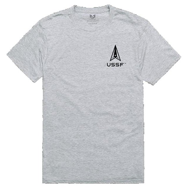 Rapid Dominance RS2-SF5-HGY-02 US Space Force5 Relaxed Graphic T-Shirt, Heather Grey - Medium