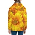 thumbnail image 4 of Kll Unisex Kids Boys Girls Hooded Pocket Pullover Hoodies-3d Sunflowers, 4 of 9