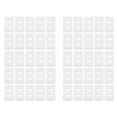 thumbnail image 1 of Vertical Blind Repair Tabs-50 Sets Clear Vertical Blind Repair Tabs Vane Saver Self Adhesive Vertical Blinds Repair Kit, 1 of 8