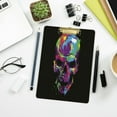 thumbnail image 7 of FMSHPON Skull in Color Paint Clipboard Hardboard Wood Nursing Clip Board and Pull for Standard A4 Letter 13x9 inches, 7 of 7