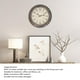 thumbnail image 4 of Reloj De Pared Vintage Con Números Arábigos Grandes, Movimiento Silencioso, Reloj Decorativo Redondo De 12 Pulgadas Con Movimiento De Cuarzo De Primera, 4 of 7