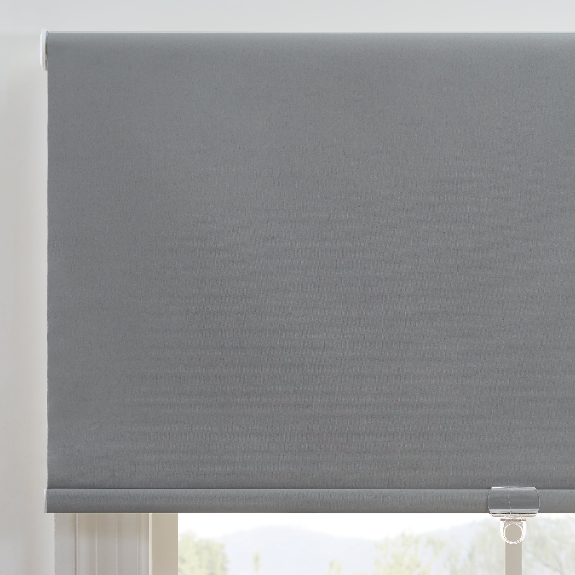 Eclipse Arbor Solid 100% Total Blackout Cordless Roller Shade 48x72 - Grey