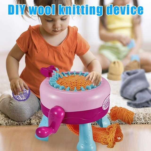 Kit de Jouets à Tricoter 22 Aiguilles Machine à Tisser Intelligente Rotative Double pour Adultes et Enfants