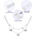 thumbnail image 5 of Jinsinto 5 Pieces Chain Belt Jeans Pants Chain Pocket Waist Chain Multi-Layer Hip Hop Metal Wallet Chain Silver, 5 of 5
