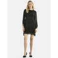 thumbnail image 2 of Time and Tru Women's Tie Sleeve Mini Dress, Sizes XS-XXXL, 2 of 5