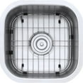 thumbnail image 6 of Ruvati 16 x 16 inch Bar Prep Sink Undermount 16 Gauge Stainless Steel, 6 of 13