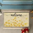thumbnail image 6 of Spring Door Mat,Yellow Flower Floral Bee Indoor Outdoor Non-Slip Doormat,Entryway Front Porch Spring Summer Welcome Door Mat for Entrance Decor,30" x 17", 6 of 6