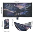 thumbnail image 3 of Wobogo The Starry Night Crow Camping Hammocks 330 lb Capacity with Tree Straps and Hanging Pockets for Outside Hiking Beach Backpack Travel, 3 of 8