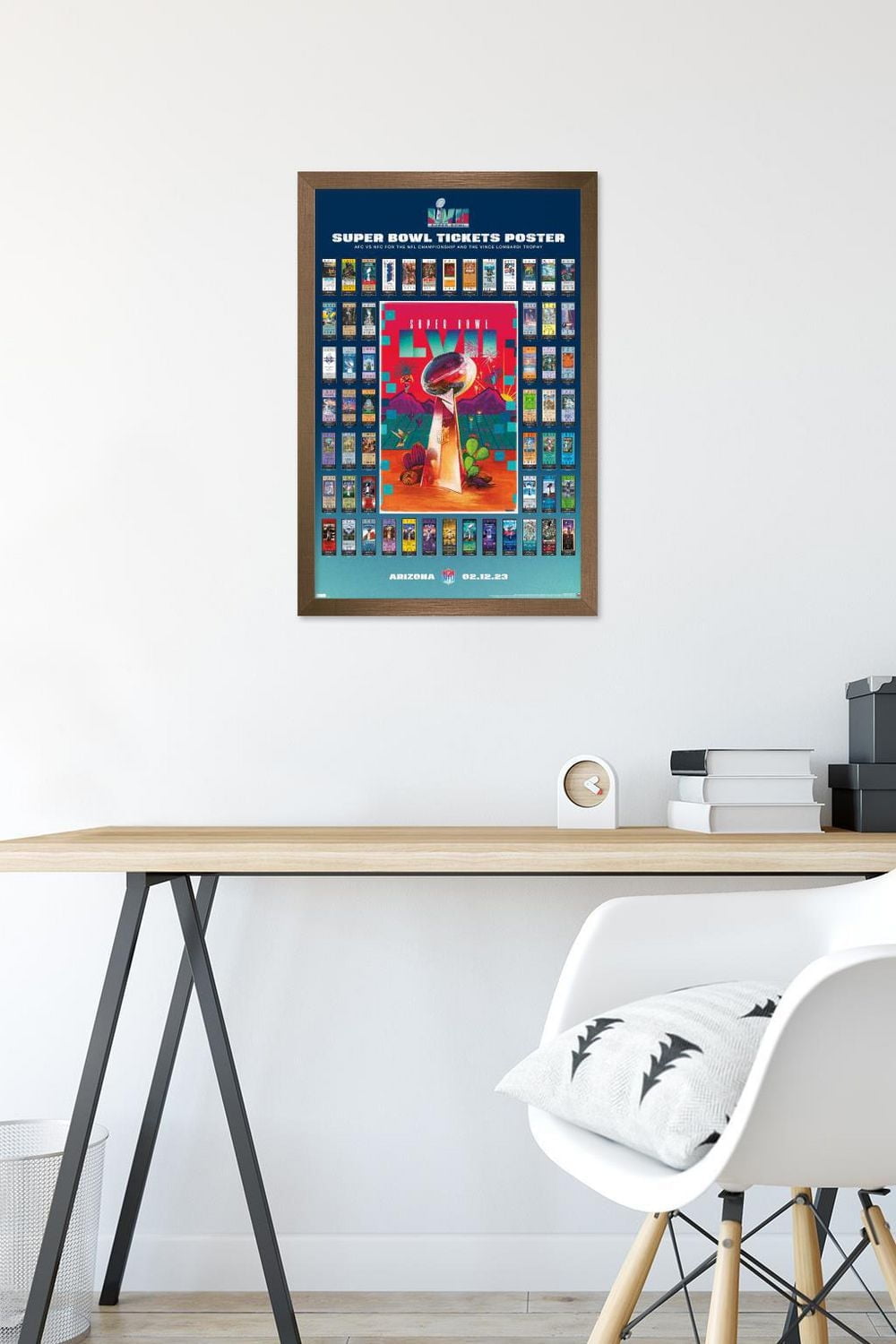 NFL League - Super Bowl LVII Ticket Collage Wall Poster, 22.375" x 34"