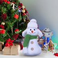 thumbnail image 1 of Cute Christmas Snowman Sitting Doll Window Display Rudolf Checkered Hat Doll Decoration Decoration, 1 of 5