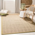 thumbnail image 3 of SAFAVIEH Natural Fiber Maisy Solid Area Rug, Natural/Olive, 6' x 9', 3 of 9