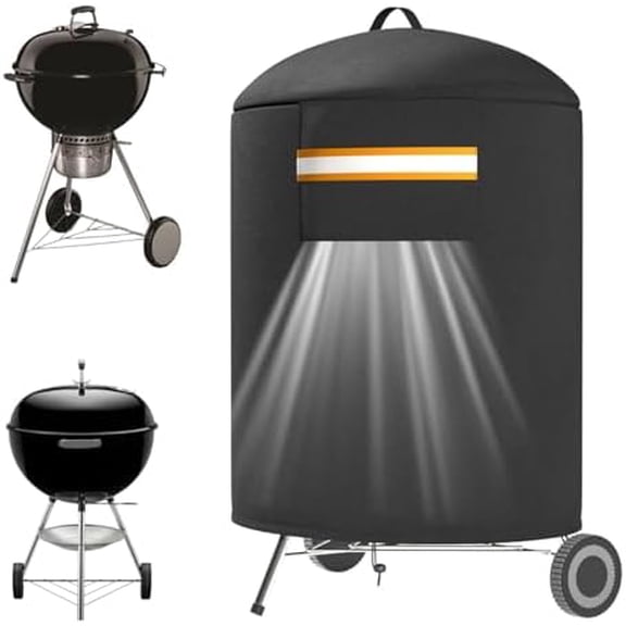 Grill Cover Fits for 22’’ Weber Kettle Charcoal, Round Smoker Cover Fits for Jumbo Joe Premium 22" Grill, Compact Kettle Charcoal 57cm$$Garden & Patio
