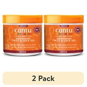 (2 pack) Cantu Shea Butter for Natural Hair Moisturizing Twist & Lock Gel 13 oz. Jar