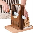 thumbnail image 1 of Bread Slicer, Bread Bake Bread Slicer Cutter, Foldable Bread Slicer Compact Bread Slicing Guide,Kitchen Accessories,Bread Machine Bread Maker for Homemade Bread Bagel Loaf Sandwich, 1 of 5